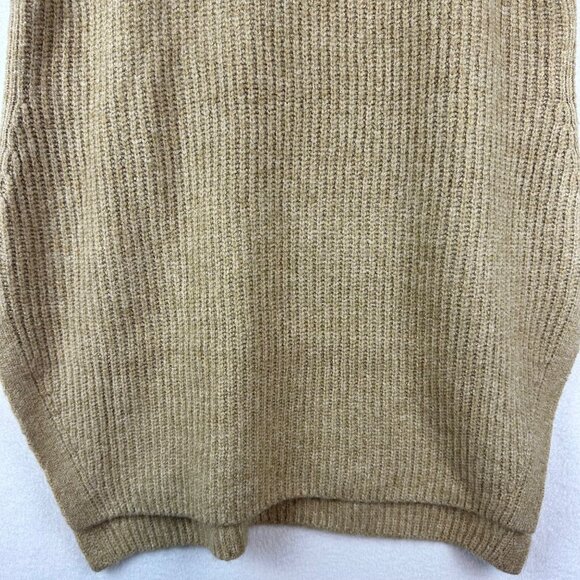 CeCe Tan Chunky Knit Sweater Vest Size Small Slouchy Pullover Boho Lagenlook - Picture 3 of 11